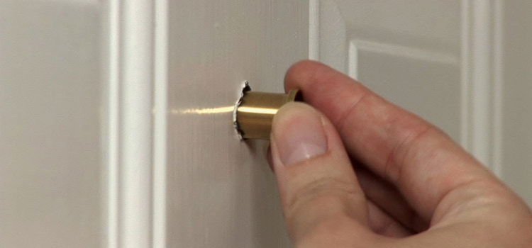 peephole door repair in Huntington Beach